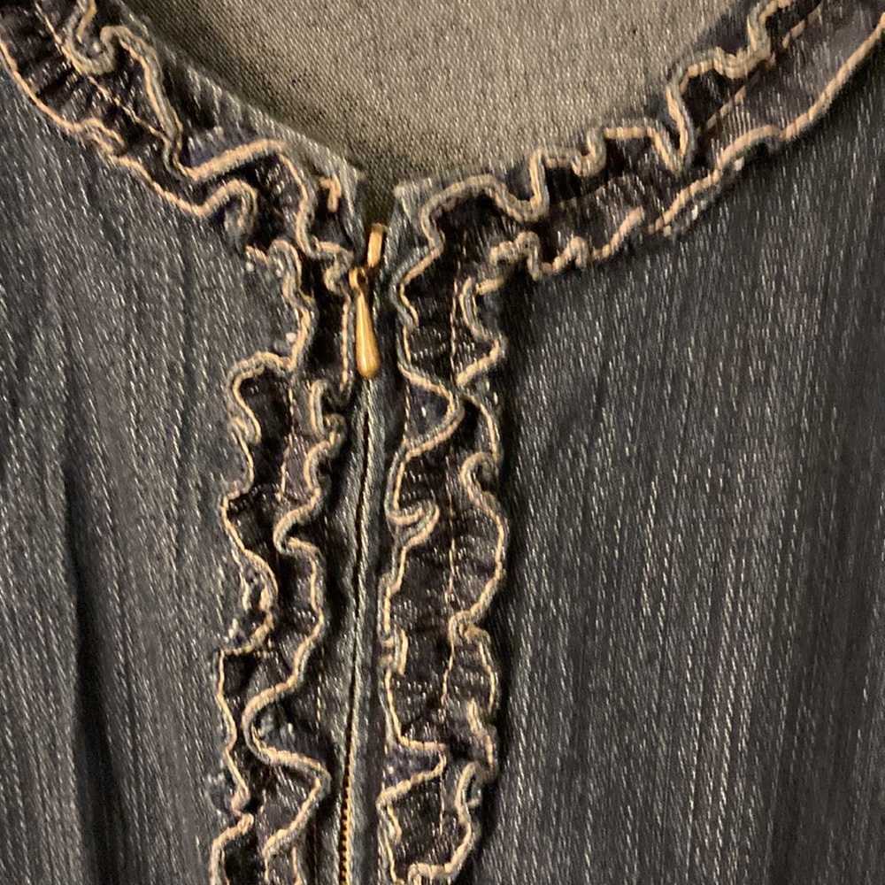 Units brand zip front denim jacket - Picture 4 of 6